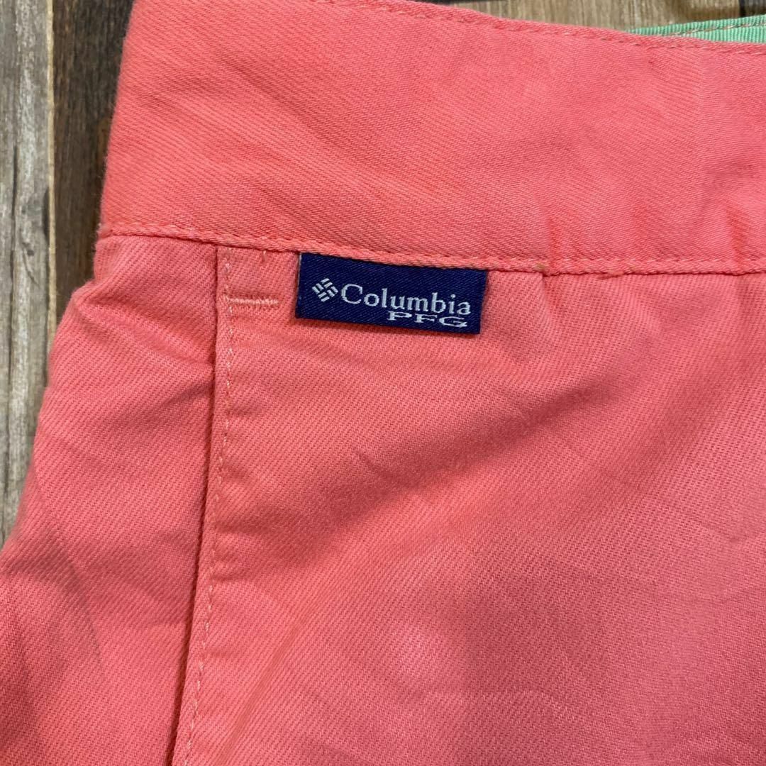 Columbia(コロンビア)のコロンビア メンズ ハーフ ピンク 38 XL チノ パンツ USA古着 90s メンズのパンツ(ショートパンツ)の商品写真