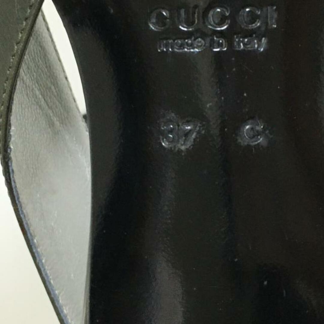 Gucci(グッチ)のGUCCI(グッチ) サンダル 37C レディース - カーキ レザー レディースの靴/シューズ(サンダル)の商品写真
