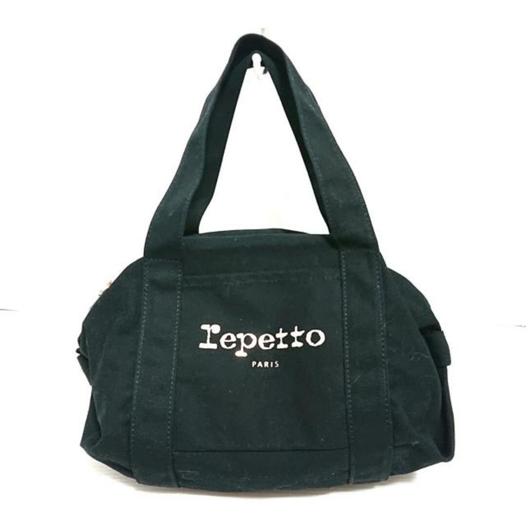 repetto(レペット)のrepetto(レペット) ハンドバッグ - 黒 キャンバス レディースのバッグ(ハンドバッグ)の商品写真