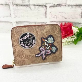 コーチ(COACH)の【極美品】コーチ COACH パッチワーク 可愛い 二つ折財布(財布)