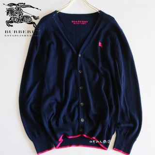 BURBERRY BLACK LABEL - 【BURBERRY BLACK LABEL】美品　カーディガン　希少　紺　M★