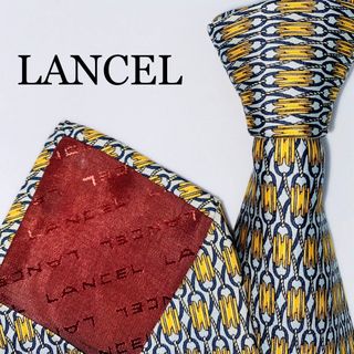 ランセル(LANCEL)のLANCEL ランセル　シルクネクタイ　高級　ブランド　フランス製　絹100%(ネクタイ)