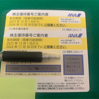 エーエヌエー(ゼンニッポンクウユ)(ANA(全日本空輸))のANA 株主優待 優待券 株主優待券 2枚 全日空(航空券)