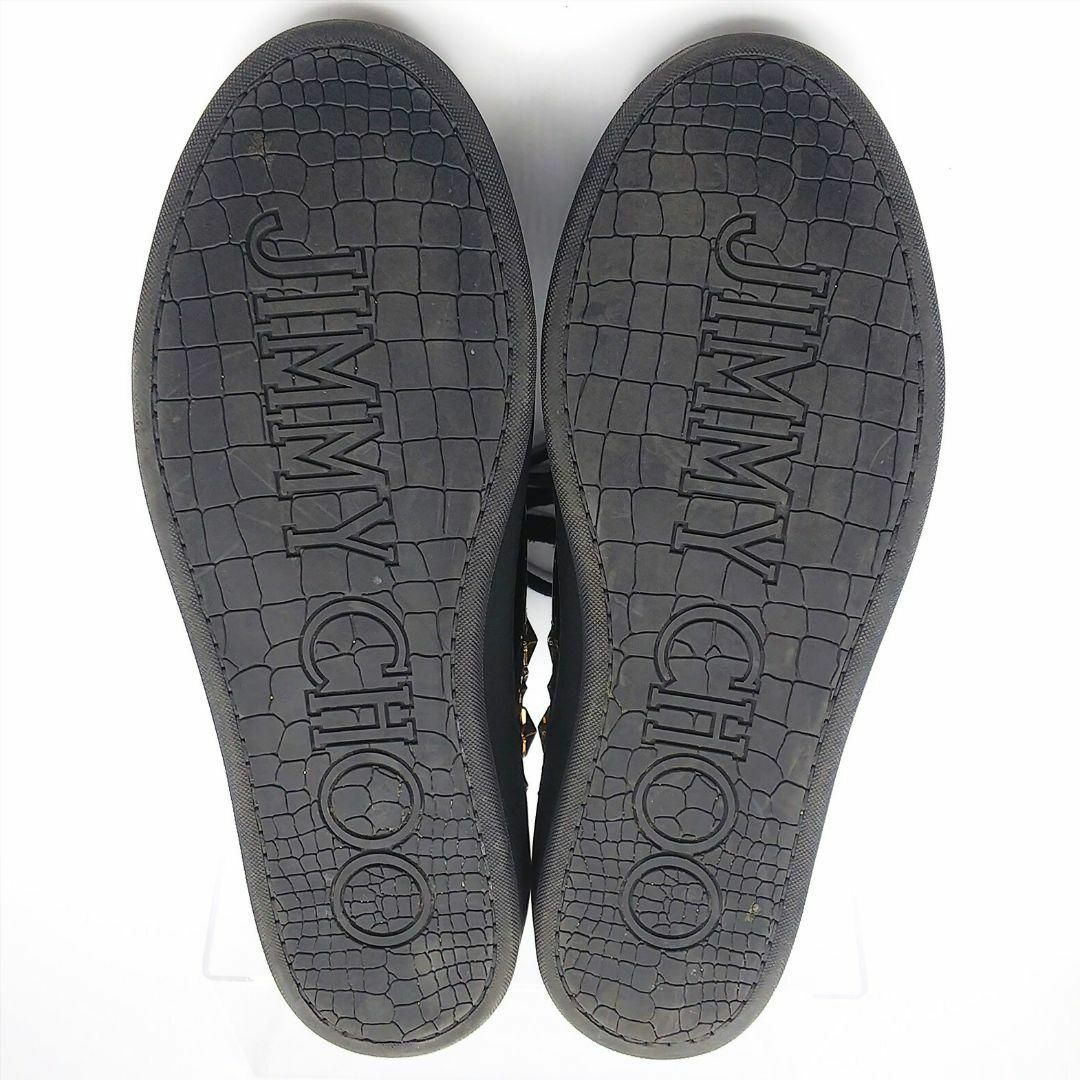 JIMMY CHOO(ジミーチュウ)のジミーチュウ スタースタッズ ハイカットスニーカー 26cm ブラック メンズの靴/シューズ(スニーカー)の商品写真