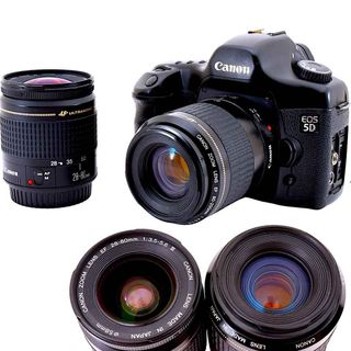 キヤノン(Canon)のiPhone転送OK♪ Canon EOS 5D ダブルレンズキット #6961(デジタル一眼)