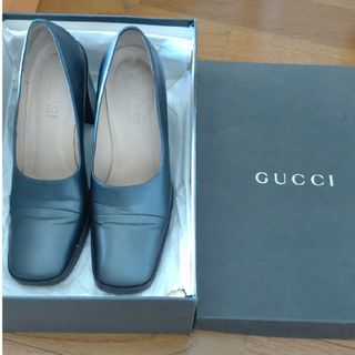 グッチ(Gucci)のGUCCI　シルバーグレー　パンプス(ハイヒール/パンプス)