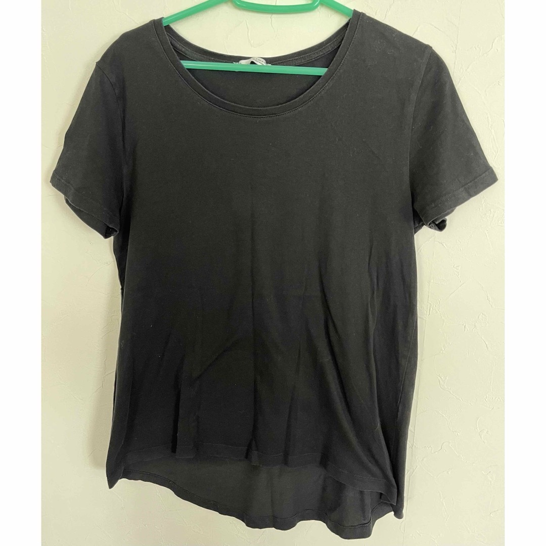 ZARA(ザラ)のおまとめ割引　ZARA Uネック　ブラック　Tシャツ レディースのトップス(Tシャツ(半袖/袖なし))の商品写真