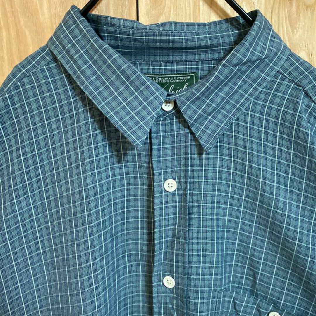 WOOLRICH(ウールリッチ)のウールリッチ チェック ビッグサイズ 2XL USA古着 90s ロゴ メンズ メンズのトップス(シャツ)の商品写真