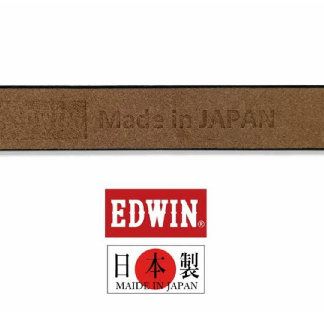 EDWIN(エドウィン)のブラウン 茶 エドウイン 日本製 23mm ナロー ベルト タイト 24 メンズのファッション小物(ベルト)の商品写真