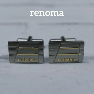 レノマ(RENOMA)の【匿名配送】 レノマ renoma カフス シルバー シンプル ロゴ(カフリンクス)