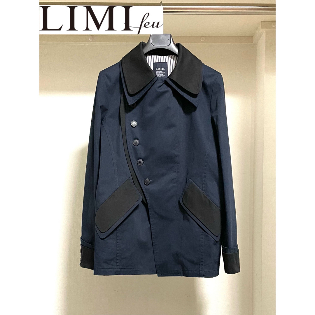 LIMI feu(リミフゥ)の【LIMI feu】NAVY DESIGN JACKET【Ｓサイズ】 レディースのジャケット/アウター(その他)の商品写真