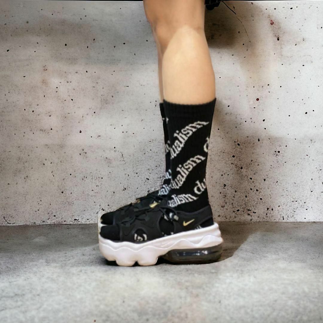 新品/2足 デュアリズム ウエーブロゴ　日本製  靴下 厚め コットン ソックス メンズのレッグウェア(ソックス)の商品写真