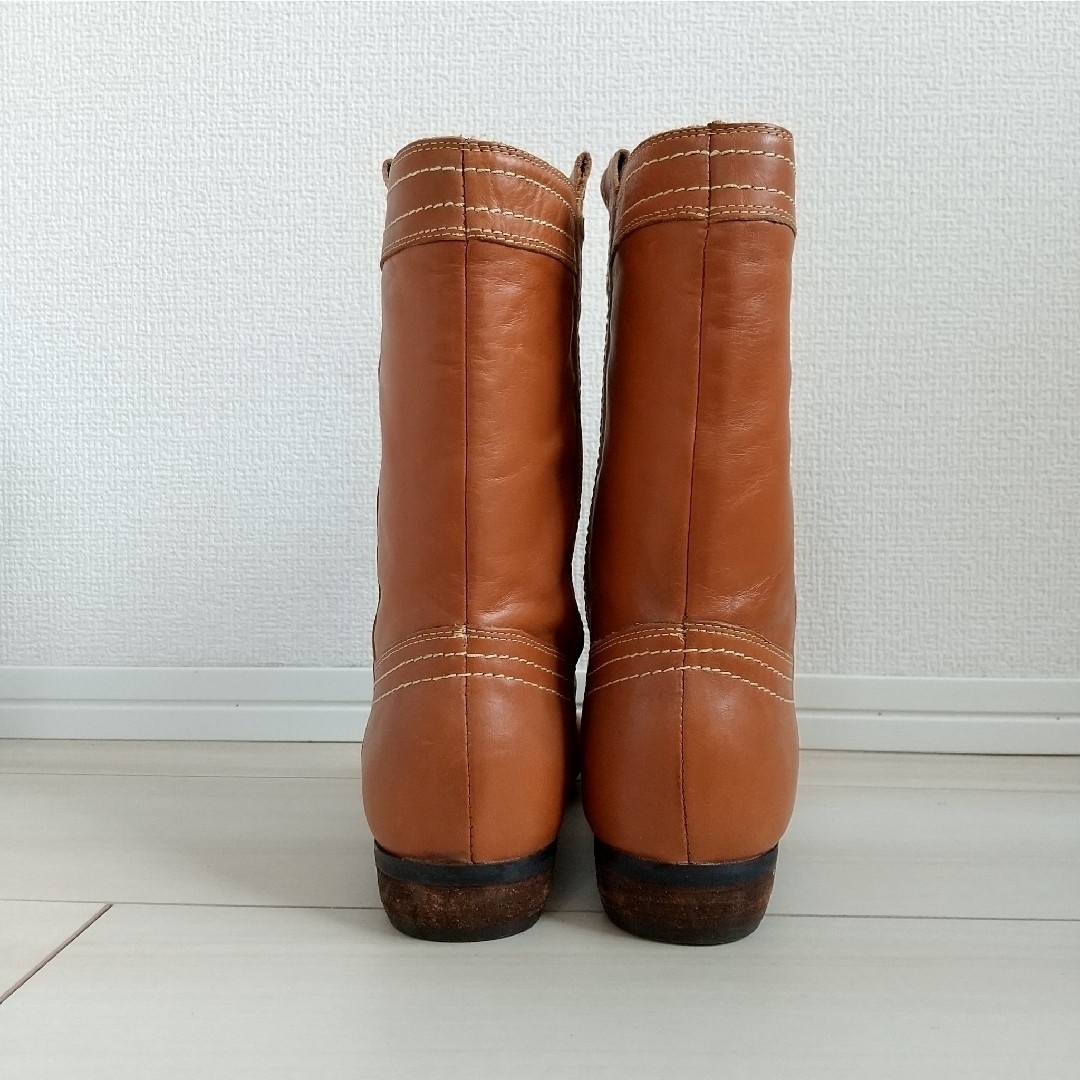 ☆（681）KISCO キャメル ブーツ（サイズ37） レディースの靴/シューズ(ブーツ)の商品写真