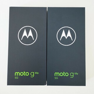 モトローラ(Motorola)の【新品未使用】moto g53y インクブラック ペールピンク 2台セット(スマートフォン本体)