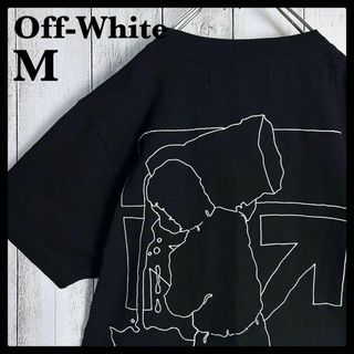 オフホワイト(OFF-WHITE)の【希少カラー】オフホワイト☆クロスアロー入りTシャツ バックロゴ 入手困難(Tシャツ/カットソー(半袖/袖なし))