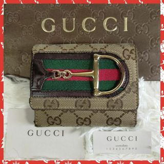 グッチ(Gucci)の【GUCCI】グッチ　折財布　✨人気のシェリーライン✨(財布)