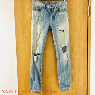 SAINT LAURENT PARIS サンローラン　デニム　ジーンズ　ダメージ