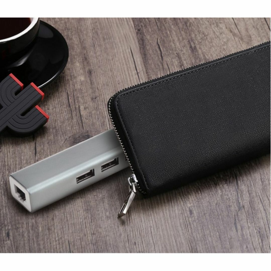 【新品】LANアダプター USB2.0/Type-C/コンパクト/軽量/アルミ スマホ/家電/カメラのPC/タブレット(その他)の商品写真