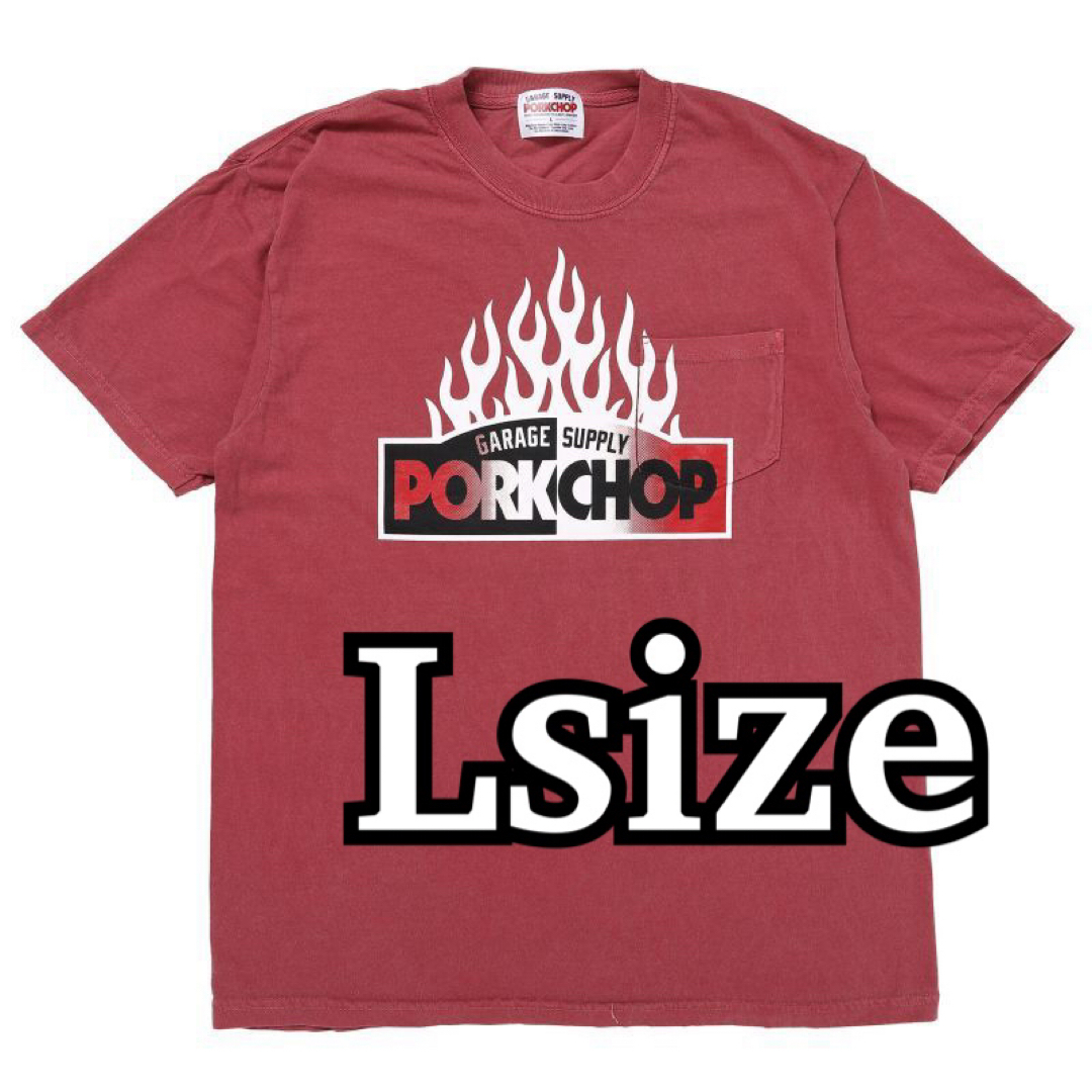 ポークチョップ Tシャツ FIRE BLOCK MASSES RATS RED メンズのトップス(Tシャツ/カットソー(半袖/袖なし))の商品写真