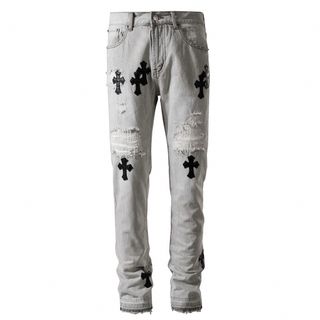 Chrome Hearts - 限定価格　クロスパッチワーク　ダメージ　デニム