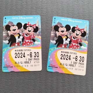 ディズニー(Disney)の【未使用】ディズニー　リゾートライン　1dayパス(鉄道乗車券)