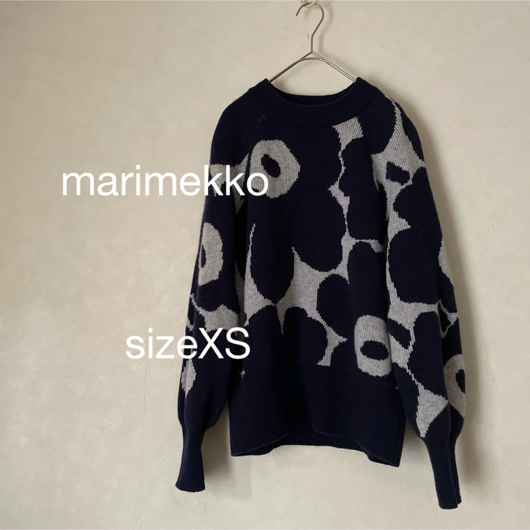 marimekko(マリメッコ)のマリメッコ ニットセーター プルオーバー ネイビー XS marimekko レディースのトップス(ニット/セーター)の商品写真