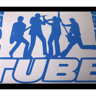 TUBE シルエットロゴ風 ステッカー(ミュージシャン)