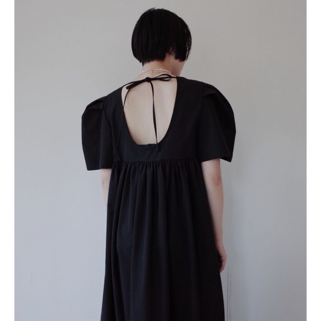 GHOSPELL(ゴスペル)のghospell midi dress black レディースのワンピース(ロングワンピース/マキシワンピース)の商品写真