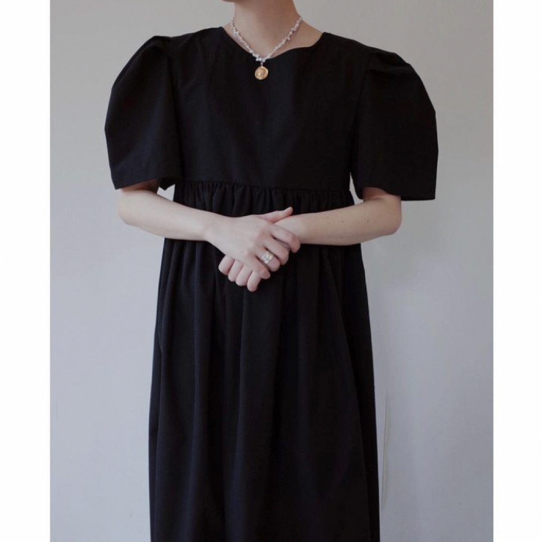 GHOSPELL(ゴスペル)のghospell midi dress black レディースのワンピース(ロングワンピース/マキシワンピース)の商品写真