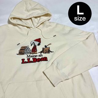 エルエルビーン(L.L.Bean)のLLbean× PEANUTS パーカー フーディー 限定コラボ L スヌーピー(パーカー)