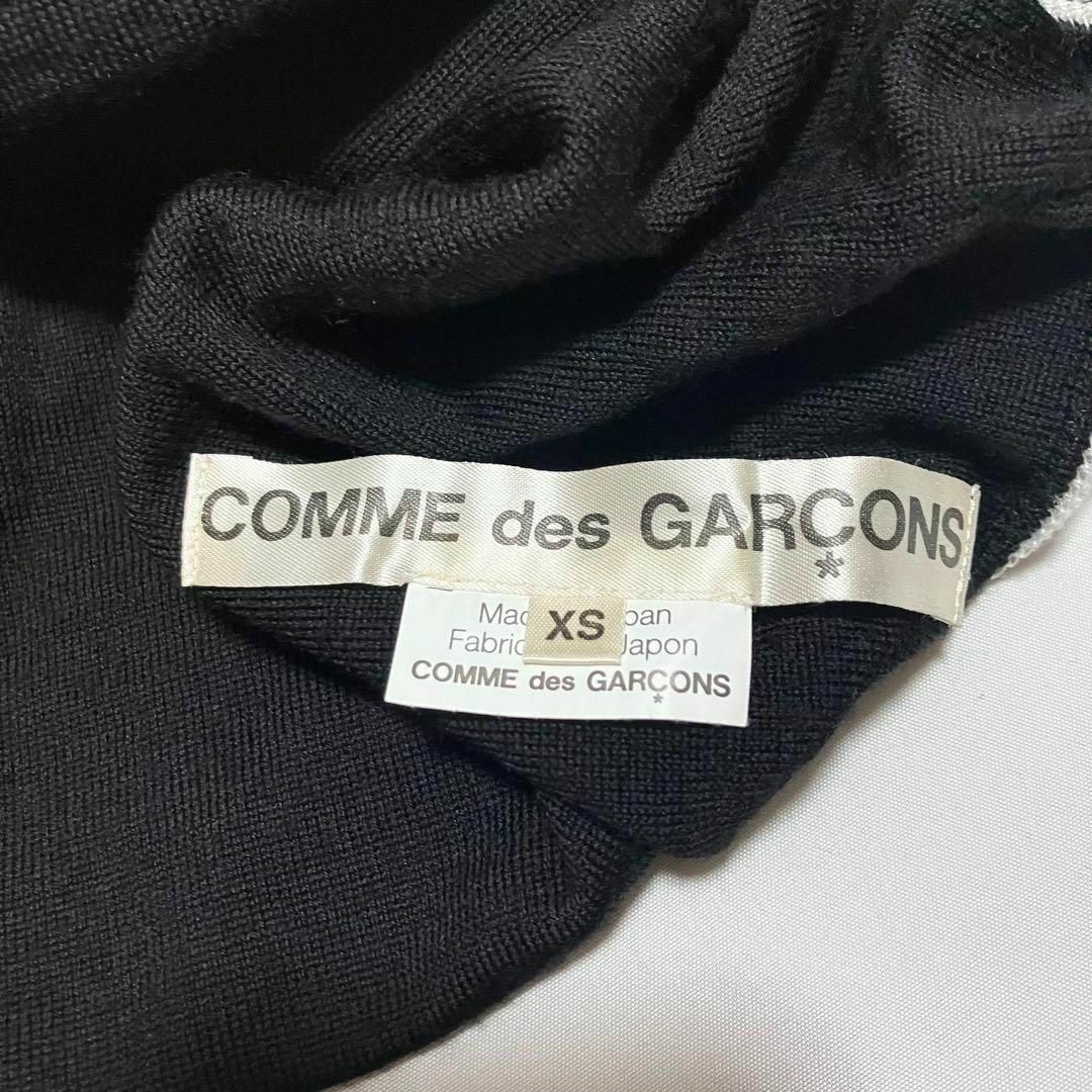 COMME des GARCONS(コムデギャルソン)のコムデギャルソン レイヤードカーディガン 長袖 黒 ウール XS レディースのトップス(カーディガン)の商品写真