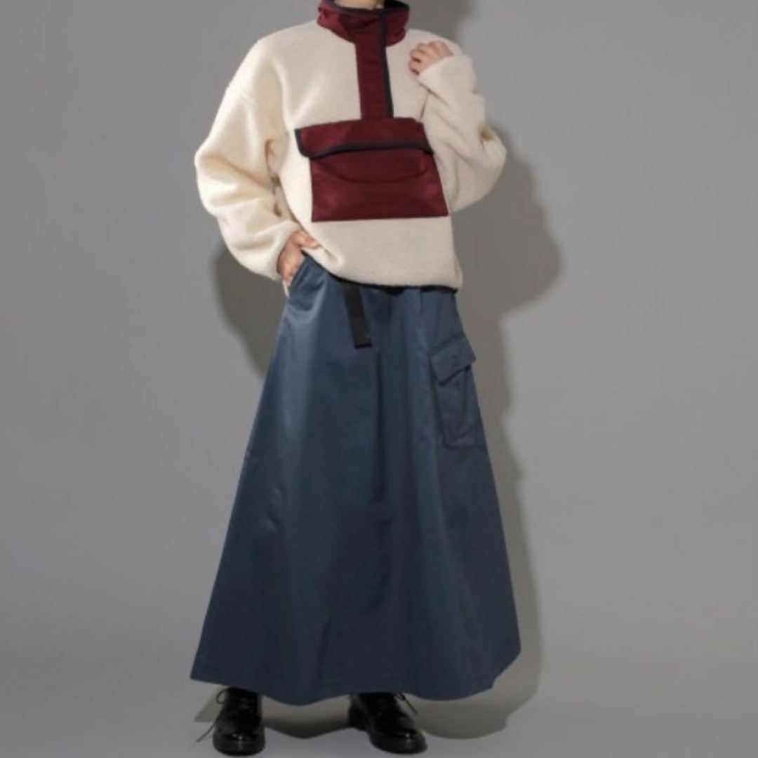 PAGEBOY(ページボーイ)のPAGE BOY アウトポケットマキシフレアスカート レディースのスカート(ロングスカート)の商品写真