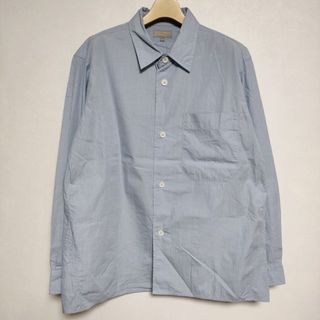 MARGARET HOWELL 579-2150004  COTTON CHAMBRAY SHIRTS 長袖シャツ 22SS ライトブルー メンズ マーガレットハウエル【中古】4-0404M∞