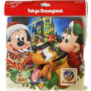 【新品】ディズニーリゾート　クリスマス　ウォッシュタオル(キャラクターグッズ)