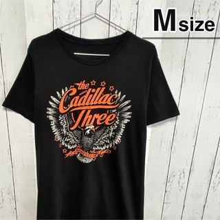 ミュージックティー(MUSIC TEE)のUSA古着　Tシャツ　The Cadillac Three　ブラック　M　バンド(Tシャツ/カットソー(半袖/袖なし))