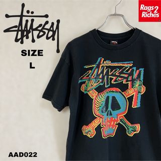 STUSSY - ステューシー スカル & ボーンズ Tシャツ Skull & Bones