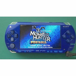 プレイステーションポータブル(PlayStation Portable)の【中古・美品】PSP プレイステーションポータブル PSP-1000 ブルー37(携帯用ゲーム機本体)