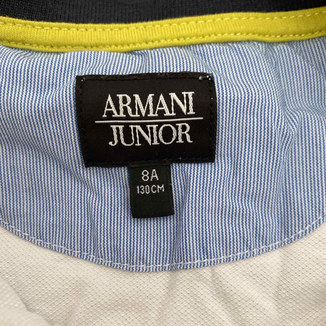 ARMANI JUNIOR(アルマーニ ジュニア)のアルマーニ　ポロシャツ　130cm 8A キッズ/ベビー/マタニティのキッズ服男の子用(90cm~)(Tシャツ/カットソー)の商品写真
