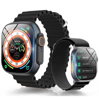 スマートウォッチ Bluetooth5.2通話機能 防水 運動会モード 多機能(腕時計(デジタル))