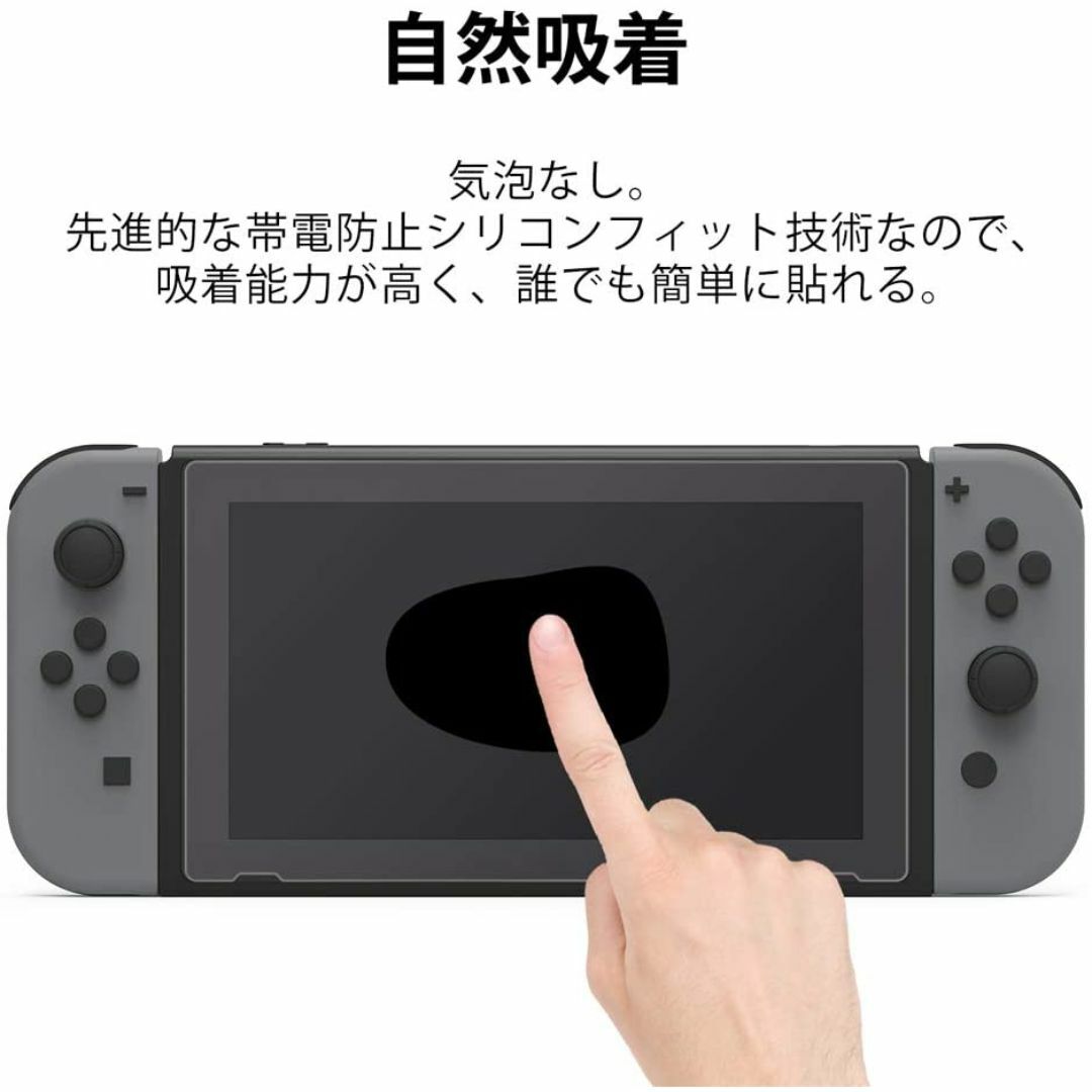 【2枚セット】Switch 保護フィルム ブルーライトカット/指紋防止/耐久 エンタメ/ホビーのゲームソフト/ゲーム機本体(その他)の商品写真