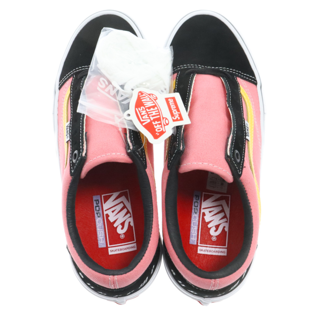 VANS(ヴァンズ)のVANS ヴァンズ 21AW×SUPREME Old Skool VN0A5KRXB9P シュプリーム オールドスクール ローカットスニーカー ブラック/ピンク US8.5/26.5cm メンズの靴/シューズ(スニーカー)の商品写真