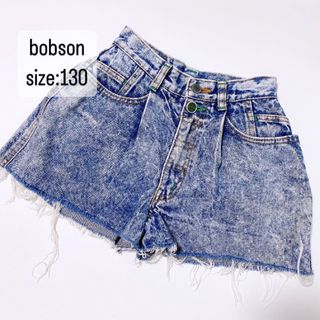 ボブソン(BOBSON)のbobson    ボブソン　ケミカルデニム　ショートパンツ　キッズ　130(パンツ/スパッツ)