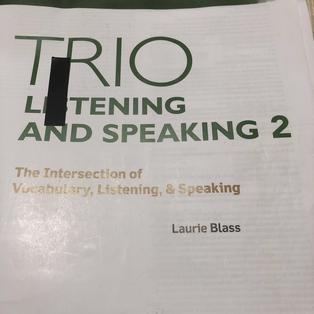 TRIO　Listening and Speaking 2 エンタメ/ホビーの本(語学/参考書)の商品写真