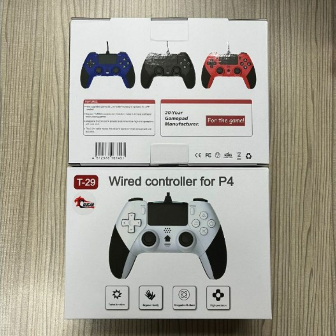 【新品】PS4/PC コントローラー有線/振動/背面ボタン/ゲームパッド エンタメ/ホビーのゲームソフト/ゲーム機本体(その他)の商品写真