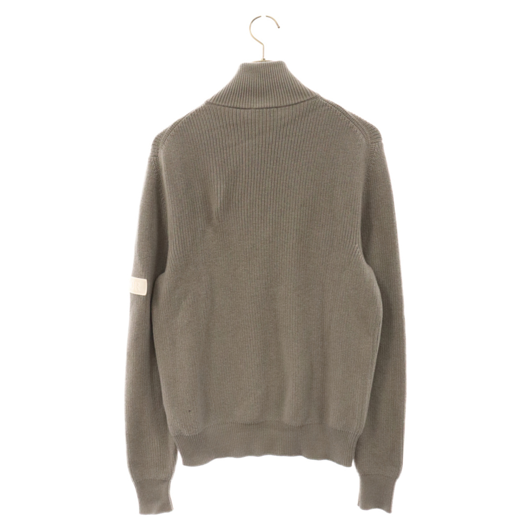 Dior(ディオール)のDIOR ディオール Half Zip Knit Sweater スリーブロゴ ハーフジップセーター 長袖ニット グレー 013M609AT079 メンズのトップス(ニット/セーター)の商品写真