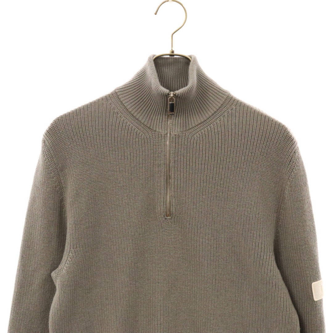 Dior(ディオール)のDIOR ディオール Half Zip Knit Sweater スリーブロゴ ハーフジップセーター 長袖ニット グレー 013M609AT079 メンズのトップス(ニット/セーター)の商品写真