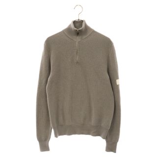 Dior - DIOR ディオール Half Zip Knit Sweater スリーブロゴ ハーフジップセーター 長袖ニット グレー 013M609AT079