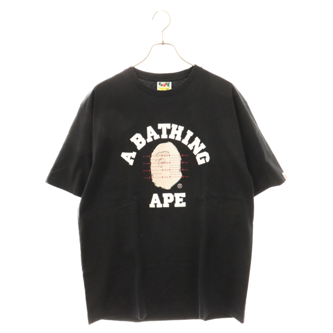 A BATHING APE(アベイシングエイプ)のA BATHING APE アベイシングエイプ ×Pusha T 15SS BAPE STORE NYC 10th S/S TEE プッシャーT ニューヨークストア10周年記念カレッジロゴプリント半袖Tシャツ ブラック 001TEF731923X メンズのトップス(Tシャツ/カットソー(半袖/袖なし))の商品写真