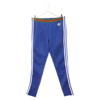 グッチ(Gucci)のGUCCI グッチ ×adidas Jersey Sweatpants 700501 XJEJT アディダス サイドライン ロゴ刺繍 ロンパンツ ブルー(その他)