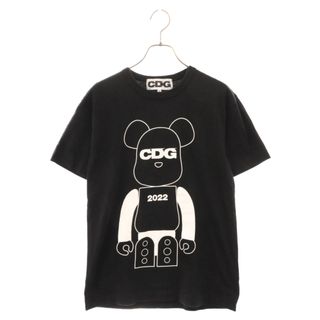 コムデギャルソン(COMME des GARCONS)のCOMME des GARCONS コムデギャルソン CDG MEDICOM TOY BE@RBRICKプリント半袖Tシャツ ブラック SI-T004(Tシャツ/カットソー(半袖/袖なし))